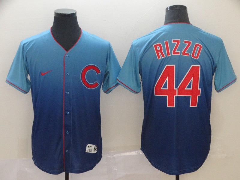 Men's Chicago Cubs Anthony Rizzo #44 Blue Game Jerseys