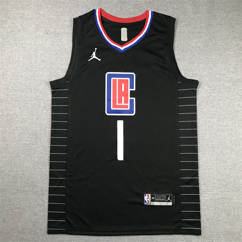 Men's LA Clippers James Harden #1 Black Swingman Player Jerseys