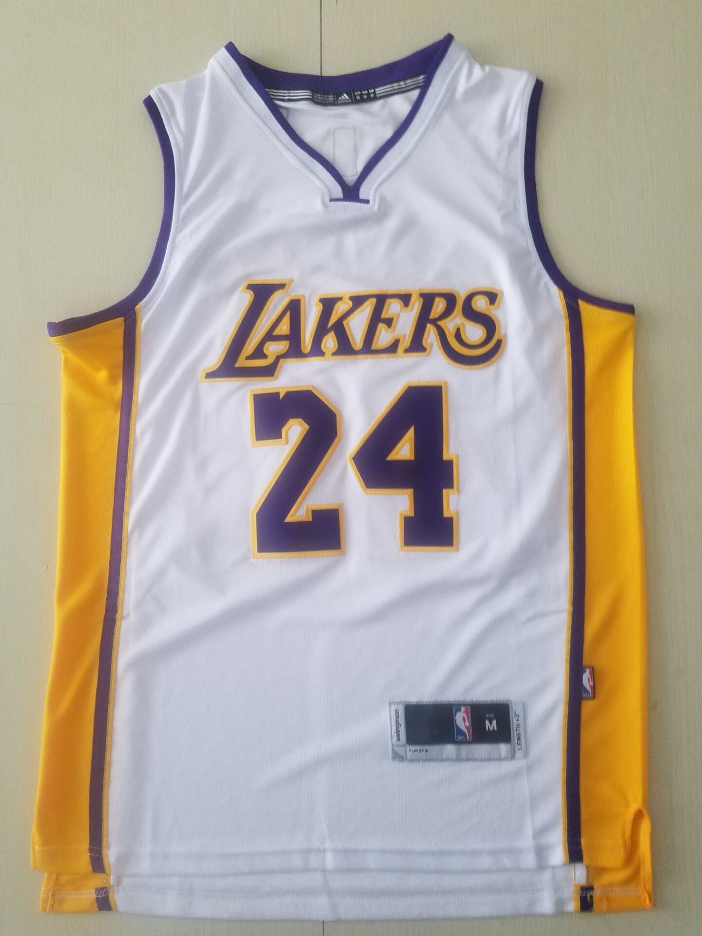 Men's Los Angeles Lakers Kobe Bryant #24 White Swingman Player Jerseys
