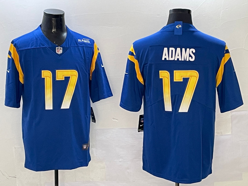 Men's Los Angeles Rams Davante Adams #17 Royal Game Player Jerseys