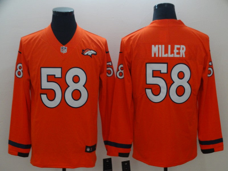 Men's Denver Broncos Von Miller #58 Orange Alternate Game Jerseys