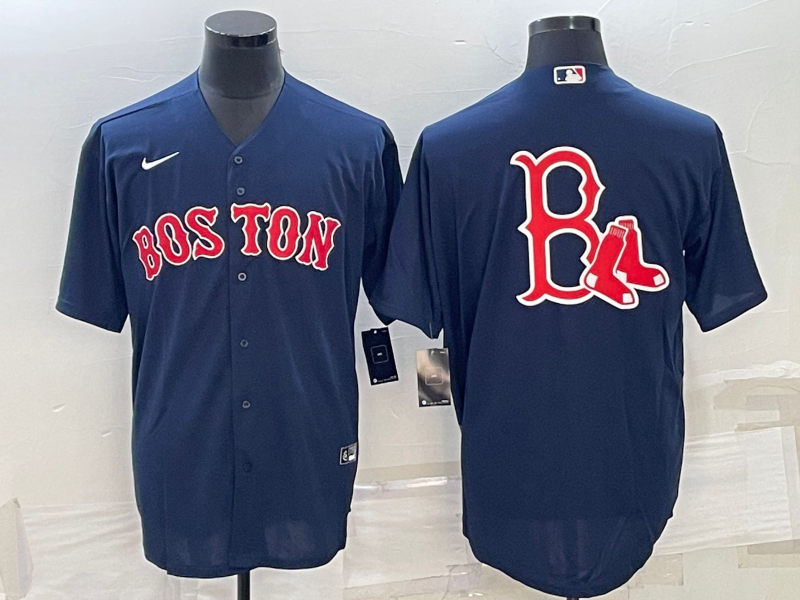 Men's Boston Red Sox Navy Alternate Replica Player Jerseys
