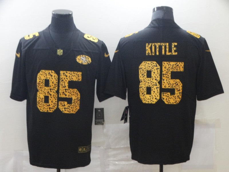 Men's San Francisco 49ers George Kittle #85 Black Team Game Jerseys