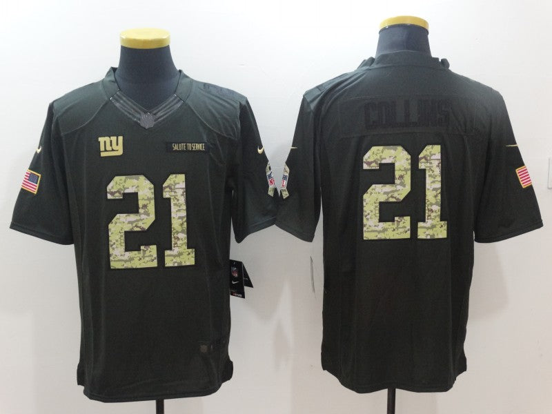 Men's New York Giants Landon Collins #21 Black Game Player Jerseys