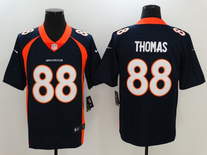 Men's Denver Broncos Demaryius Thomas #88 Navy Game Jerseys