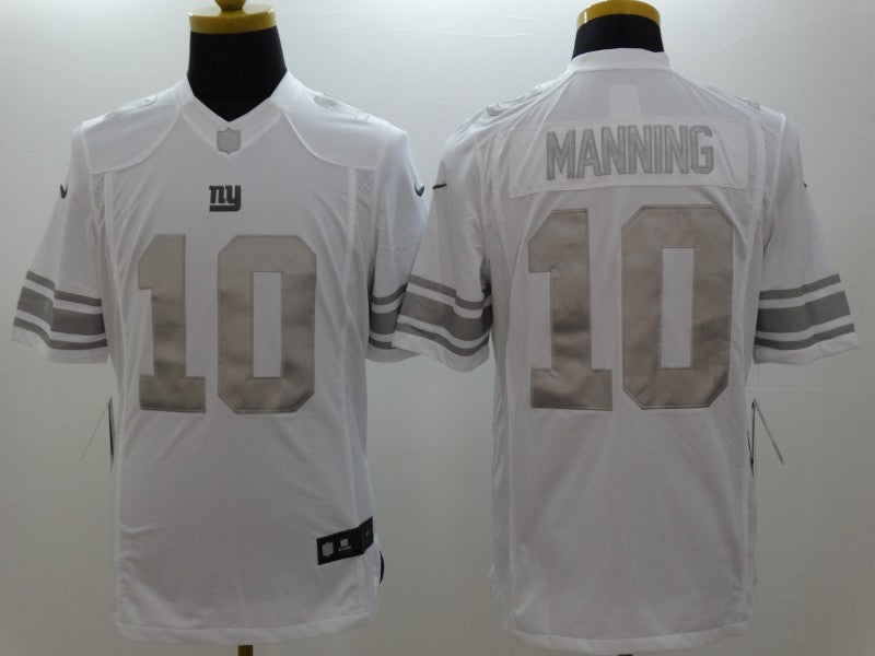 Men's New York Giants Eli Manning #10 White Player Game Jerseys