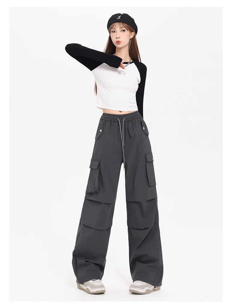 Fashionable Pants Korean Style Niche Drapey Cargo Pants Fo