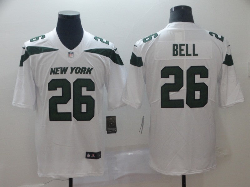 Men's New York Jets Le'Veon Bell #26 White Game Jerseys