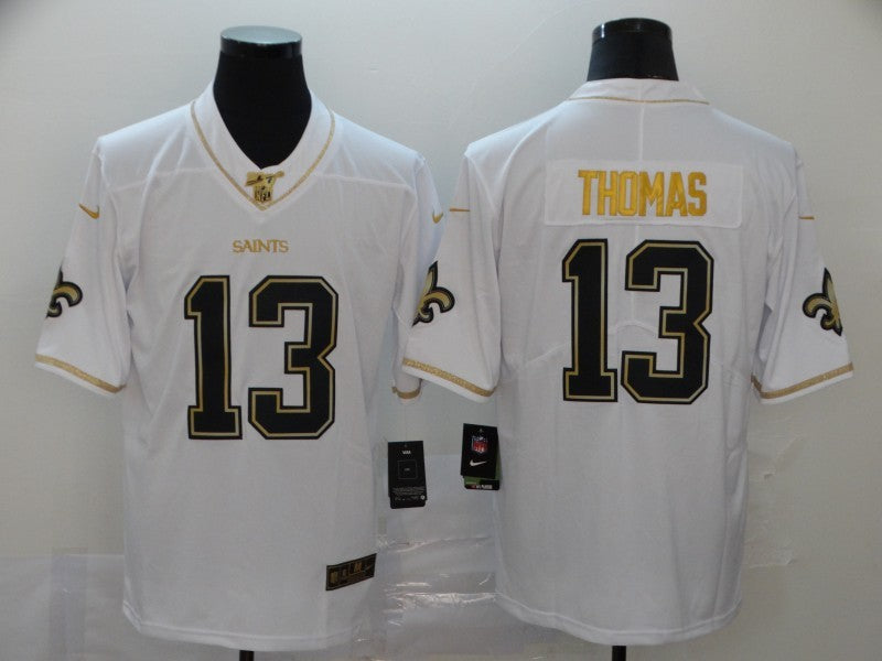 Men's New Orleans Saints Michael Thomas #13 White Authentic Game Jerseys
