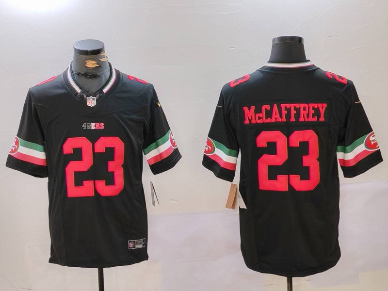 Men's San Francisco 49ers Christian McCaffrey #23 Black Vapor F.U.S.E. Limited Jerseys