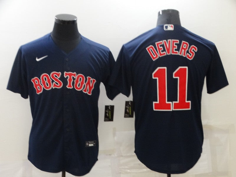 Men's Boston Red Sox Rafael Devers #11 Navy Replica Baseball Jerseys