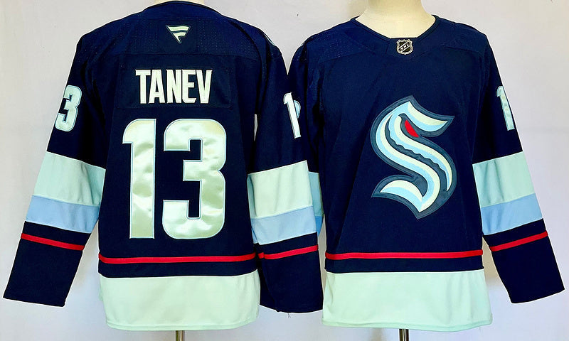 Men's Seattle Kraken Brandon Tanev #13 Fanatics Navy Home Breakaway Player Jersey