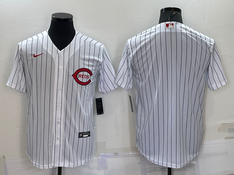 Men's Cincinnati Reds White 2022 MLB at Field of Dreams Game Authentic Blank Jerseys