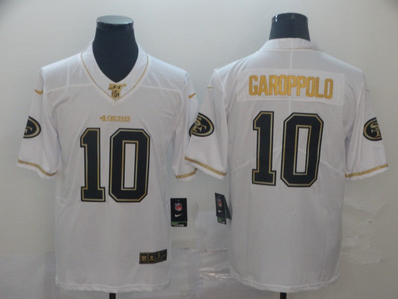 Men's San Francisco 49ers Jimmy Garoppolo #10 White Player Game Jerseys