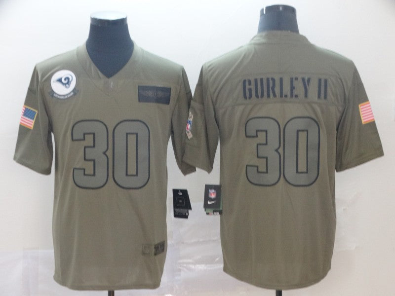 Men's Los Angeles Rams Todd Gurley II #30 Brown Game Jerseys