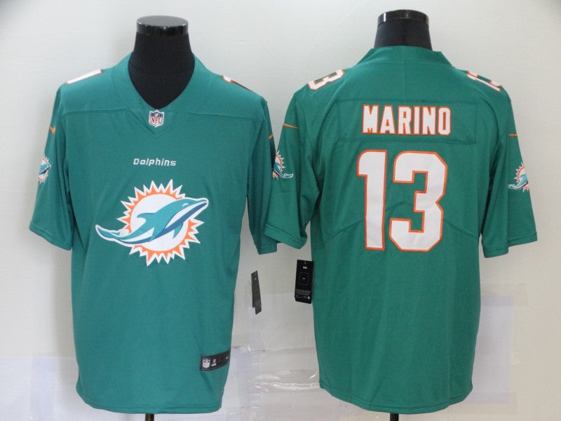 Men's Miami Dolphins Dan Marino #13 Green Player Game Jerseys