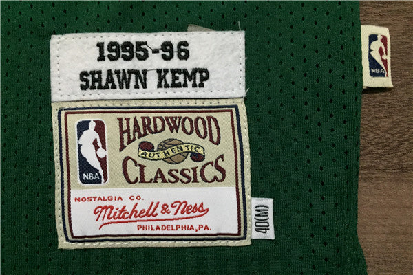 SuperSonics 40# Sean Kemp Green 95-96 Classic Retro Premium Mesh Fan Edition Jersey