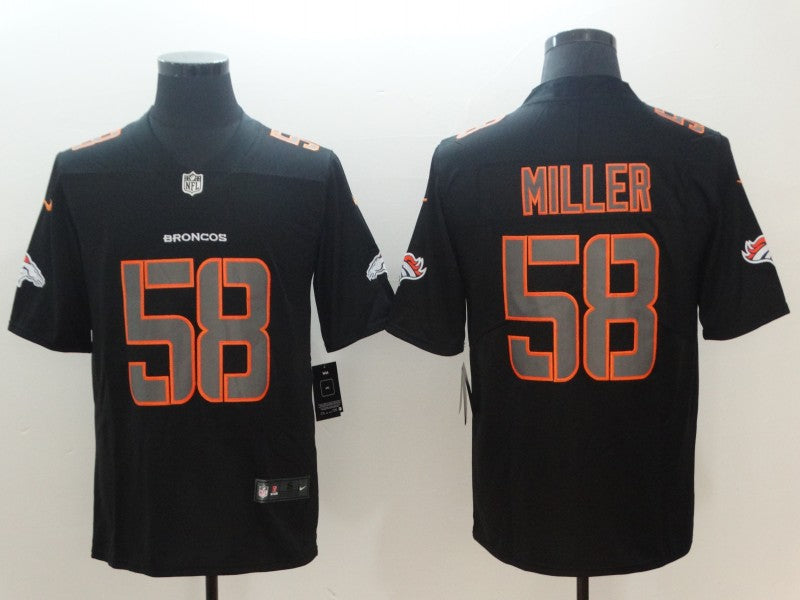 Men's Denver Broncos #58 Von Miller Black Alternate Game Jerseys