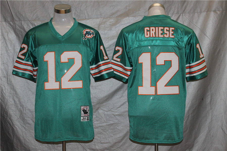 Men's Miami Dolphins Bob Griese Mitchell & Ness Aqua Legacy Replica Jerseys