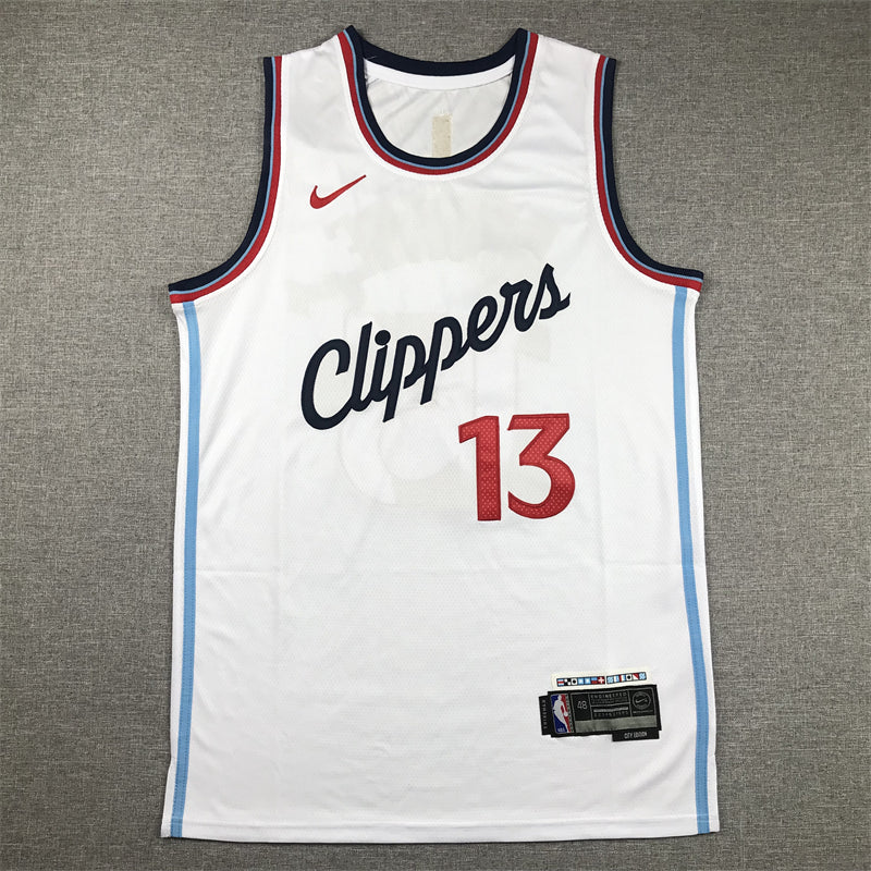 Men's LA Clippers Paul George #13 White Swingman Jerseys