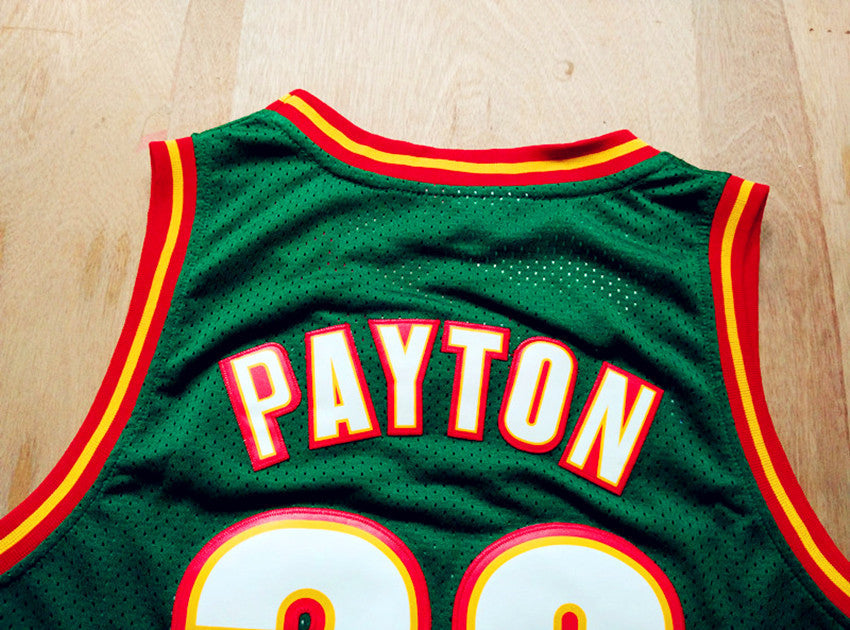 SuperSonics No. 20 Gloves Gary Payton Green 95-96 Classic Retro Premium Mesh Fan Edition Jersey