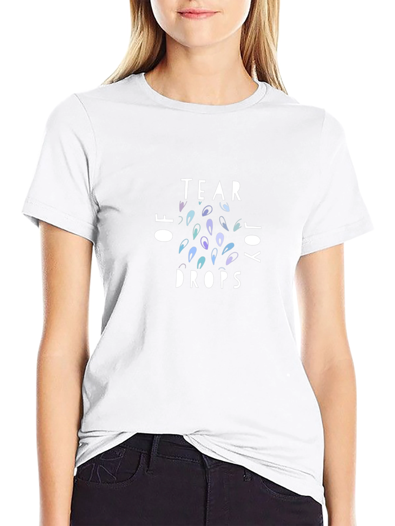 Tear of Joy Drops Graphic T-Shirt
