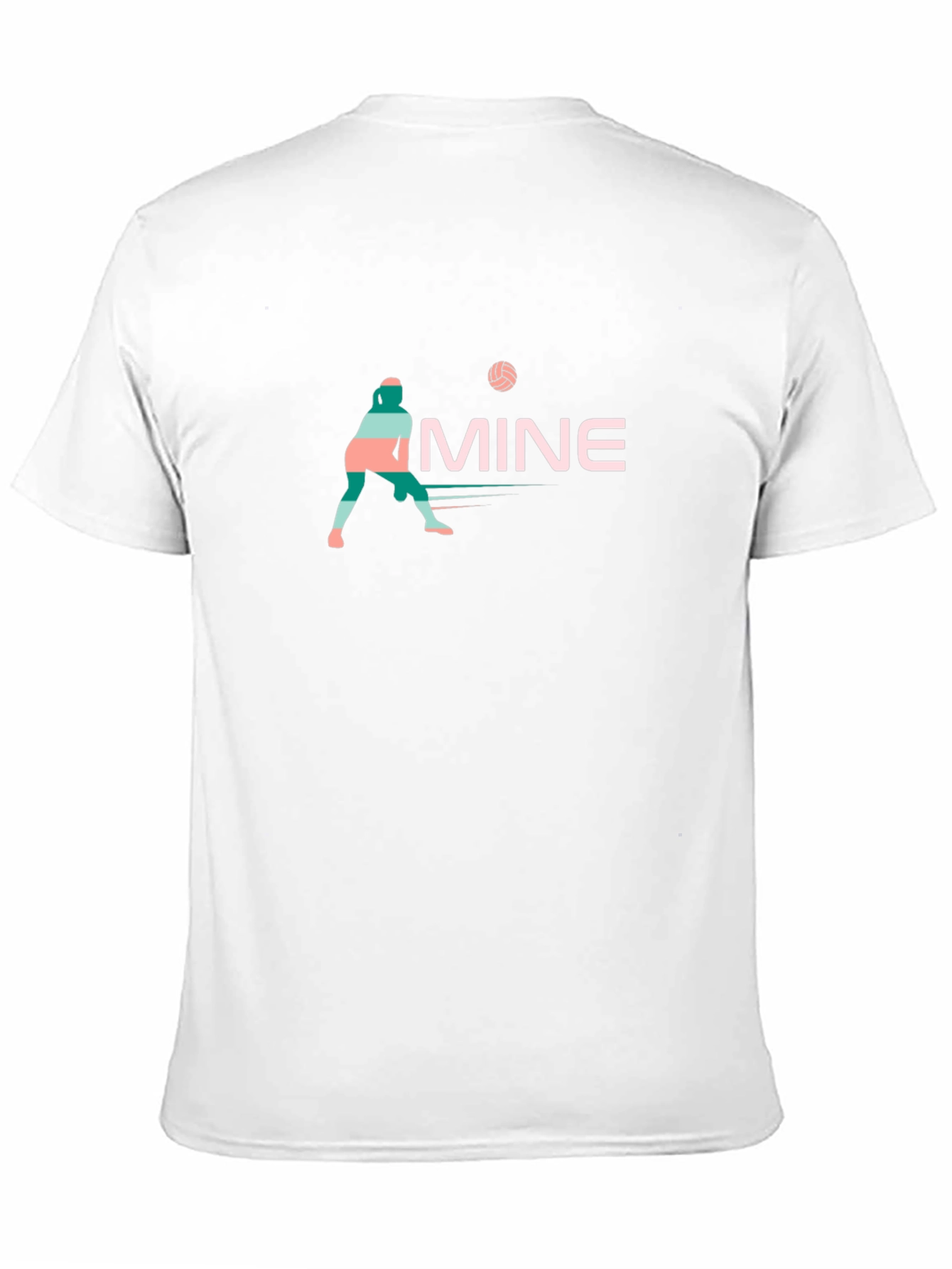 Volleyball Player Graphic Black T-Shirt