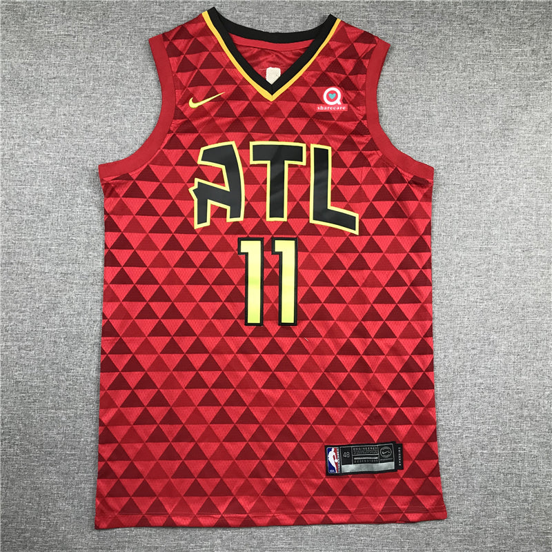 Men's Atlanta Hawks Trae Young #11 NBA Red Swingman Jerseys