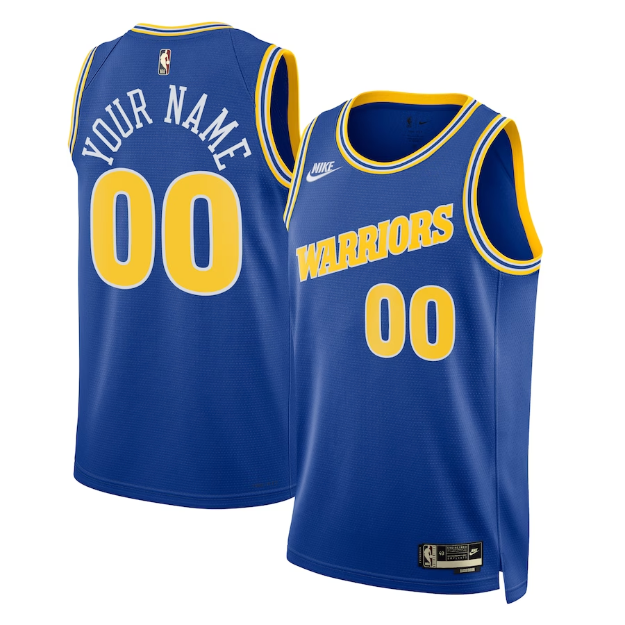 Men's Golden State Warriors Blue 2022/23 Custom Swingman Jerseys - Classic Edition