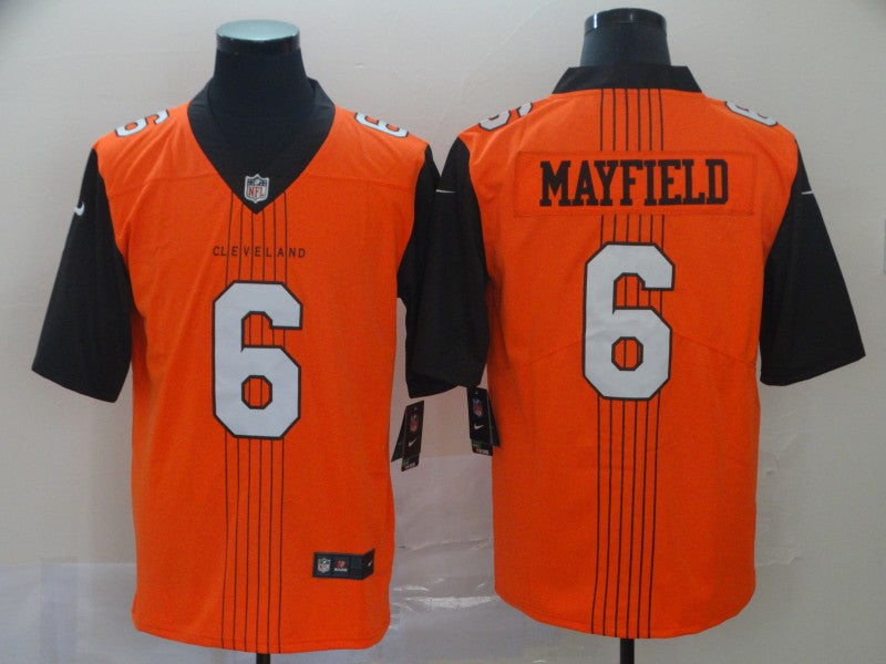 Men's Cleveland Browns Baker Mayfield Orange Game Jerseys