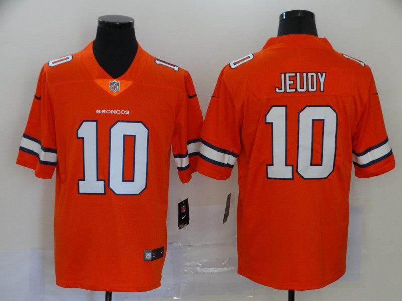 Men's Denver Broncos Jerry Jeudy #10 Orange Game Player Jerseys