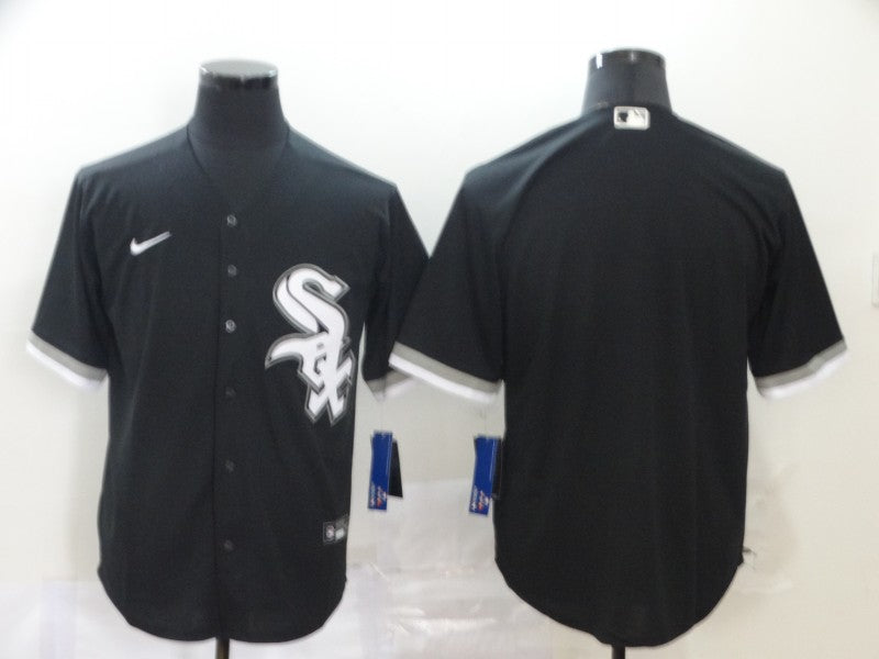 Men's Chicago White Sox Black Alternate Replica Blank Jerseys