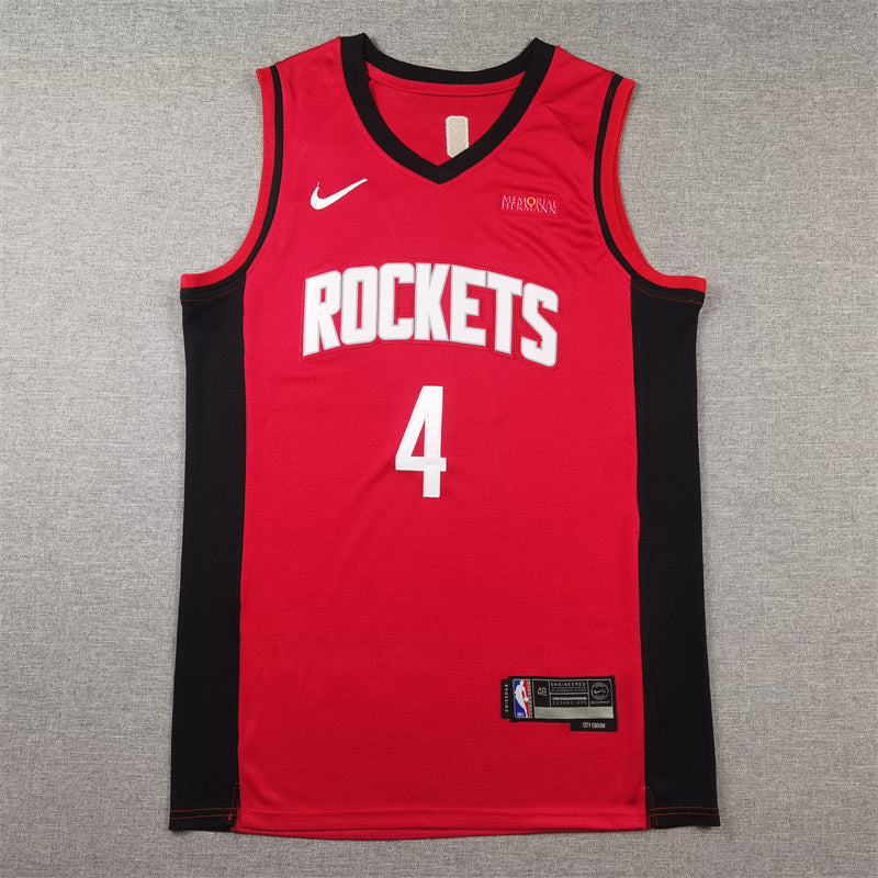 Men's Houston Rockets Jalen Green #4 Red Swingman Jerseys - Icon Edition