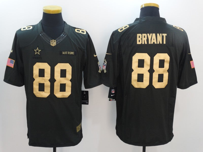 Men's Dallas Cowboys Dez Bryant #88 Black Game Player Jerseys