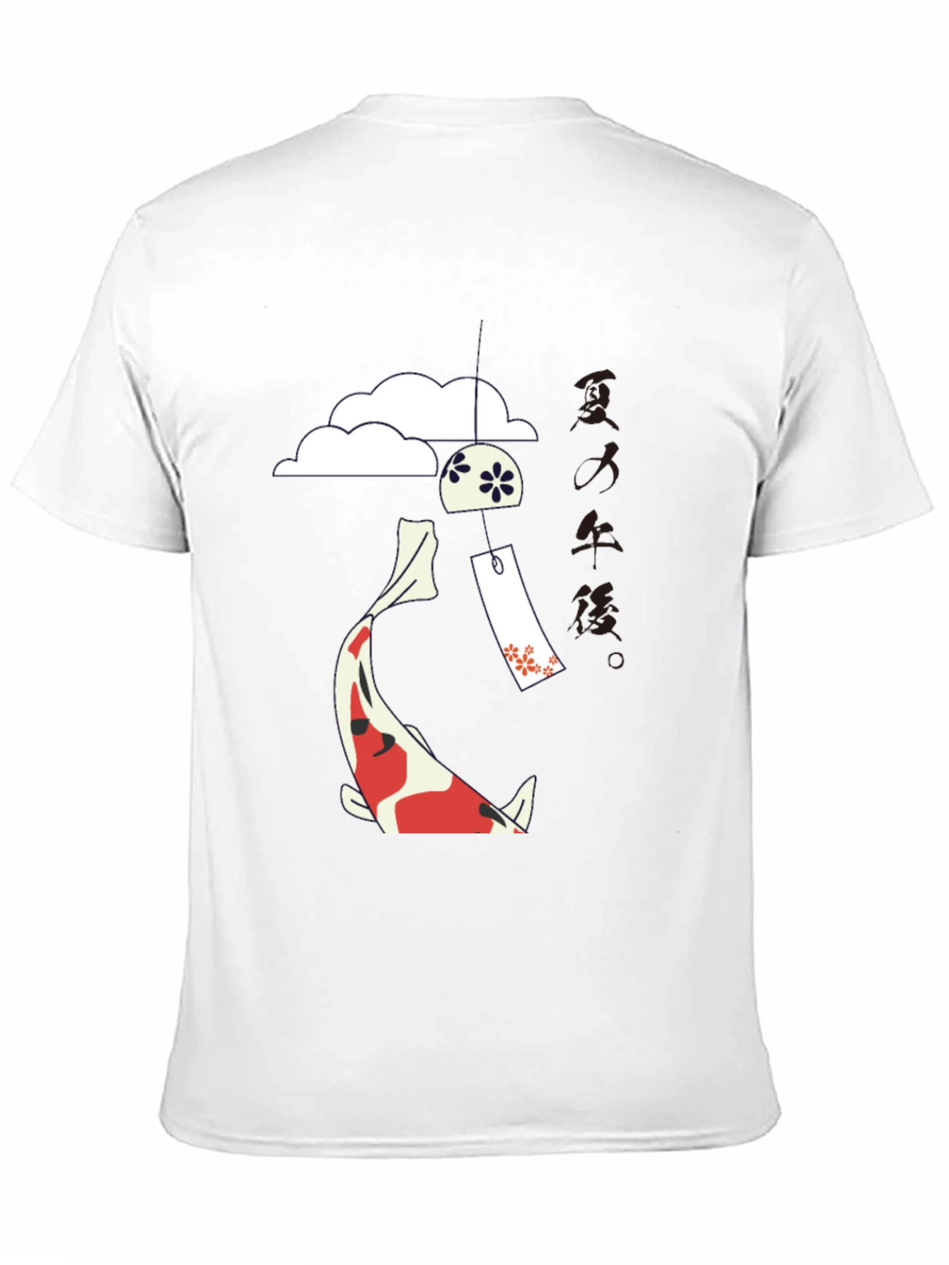 Koi Fish Japanese Wind Chime Graphic T-Shirt
