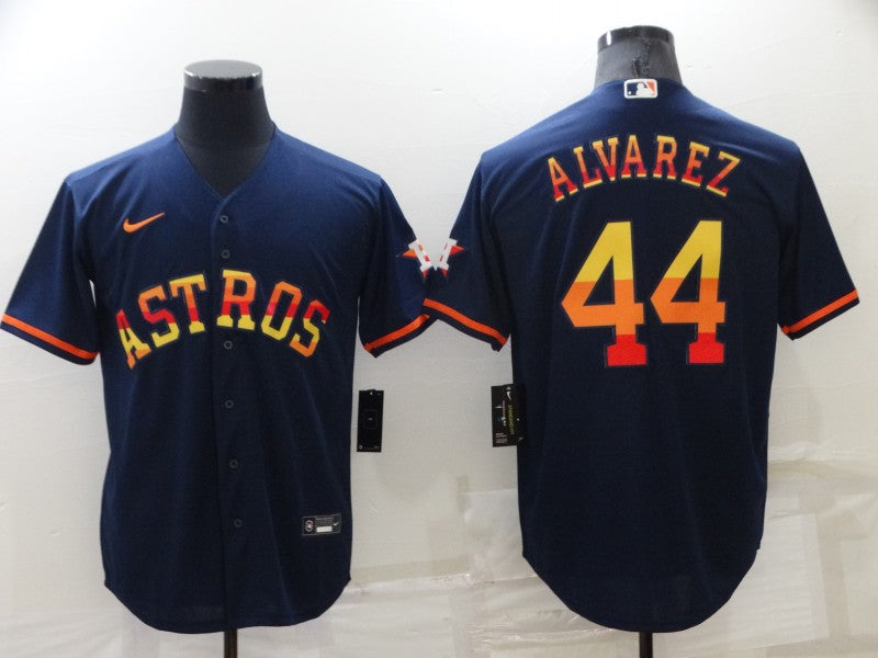 Men's Houston Astros Yordan Alvarez #44 Navy Replica Player Jerseys