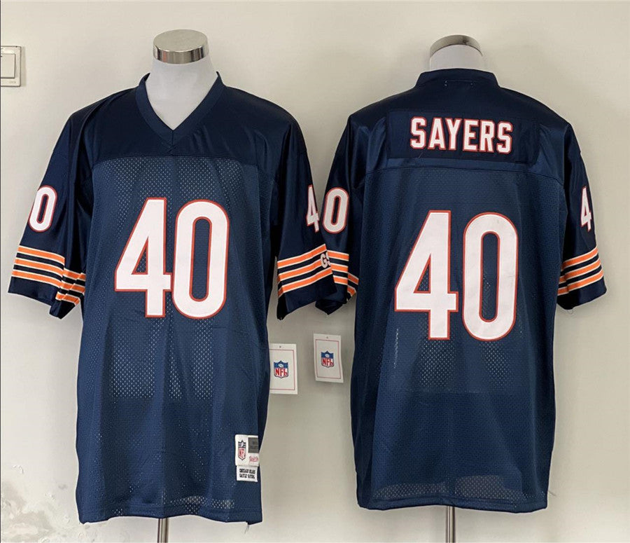 Men's Chicago Bears Gale Sayers Mitchell & Ness Navy Legacy Replica Jerseys