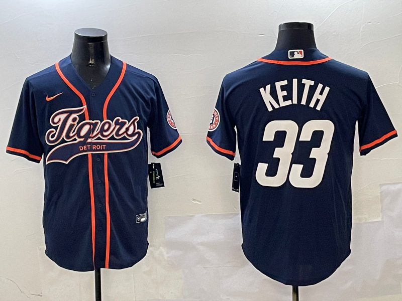Men's Detroit Tigers Colt Keith #33 Navy Player Jerseys