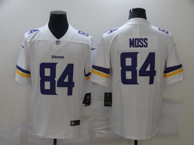 Men's Minnesota Vikings Randy Moss #84 White Game Jerseys
