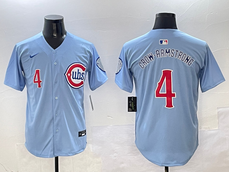 Men's Chicago Cubs Pete Crow-Armstrong #4 Blue 2nd Alternate Limited Player Jerseys