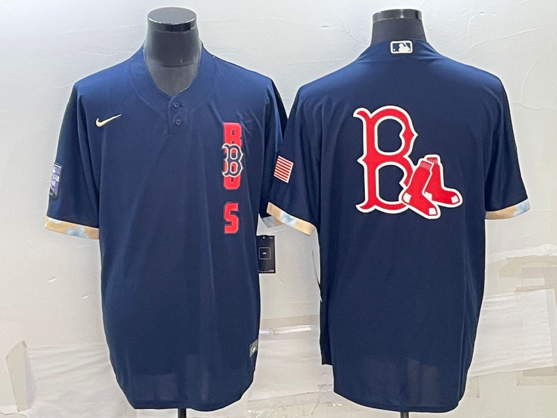 Men's Boston Red Sox Navy Replica Team Jerseys