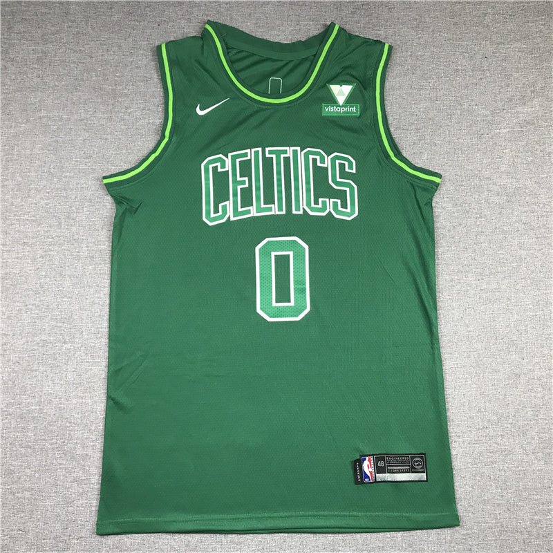 Men's Boston Celtics Jayson Tatum #0 Green Swingman Player Jerseys