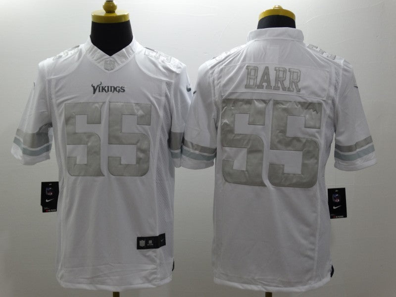 Men's Minnesota Vikings Anthony Barr #55 White Game Player Jerseys