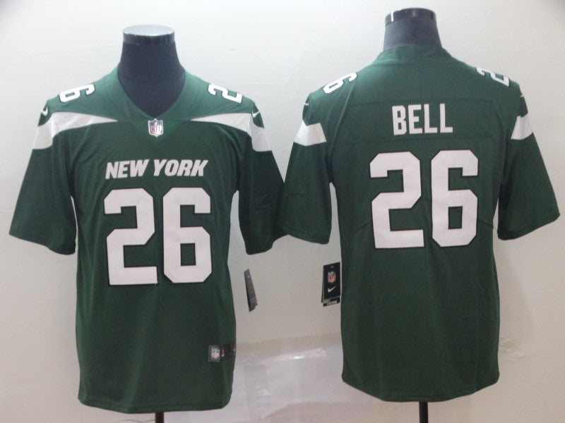 Men's New York Jets Le'Veon Bell #26 Green Game Jerseys