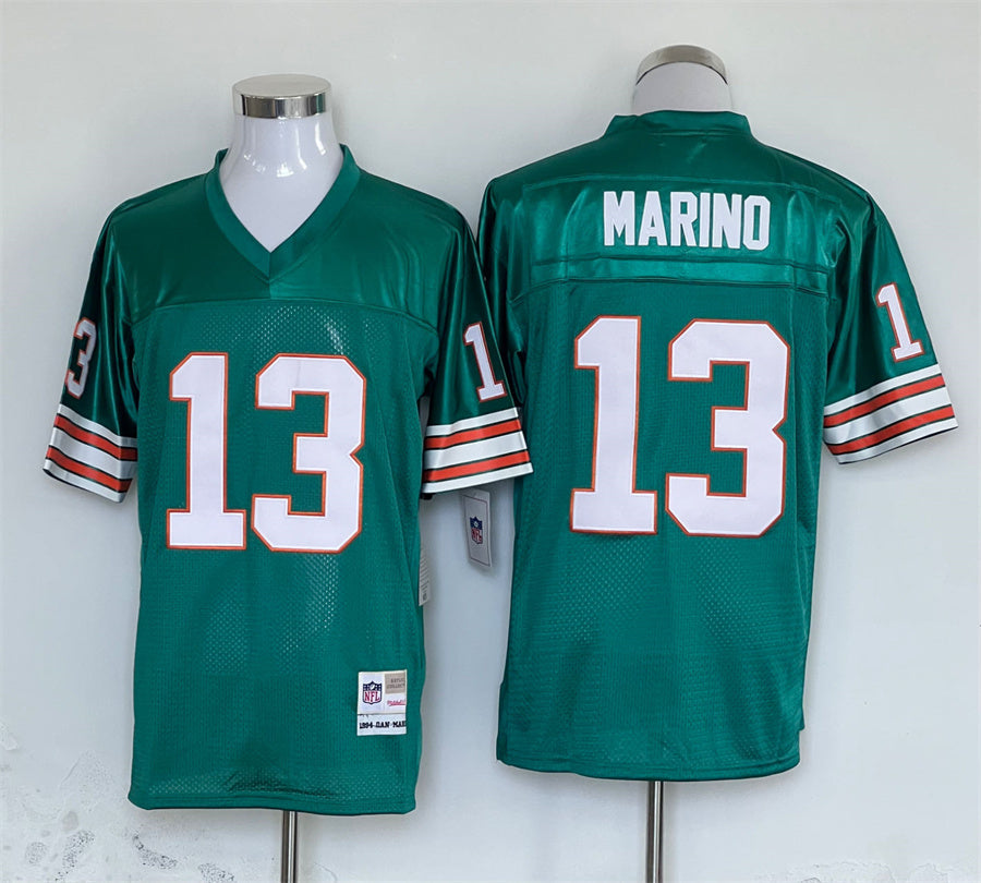 Men's Miami Dolphins Dan Marino Mitchell & Ness Aqua Legacy Replica Jerseys