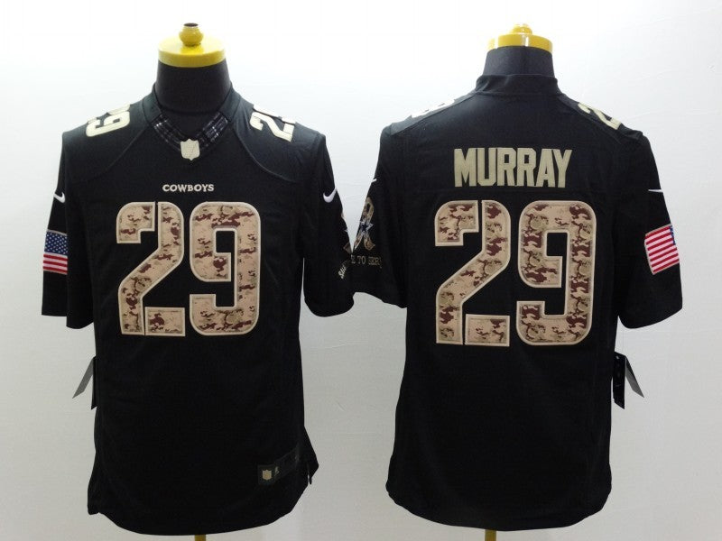 Men's Dallas Cowboys DeMarco Murray #29 Black Game Player Jerseys