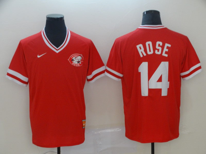Men's Cincinnati Reds Pete Rose #14 Red Fashion Stitched Jerseys