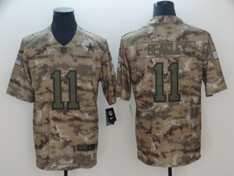 Men's Dallas Cowboys Cole Beasley #11 Camouflage Game Jerseys