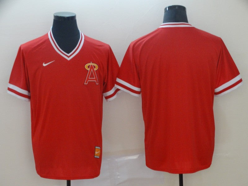 Men's Los Angeles Angels Red Replica Blank Jerseys