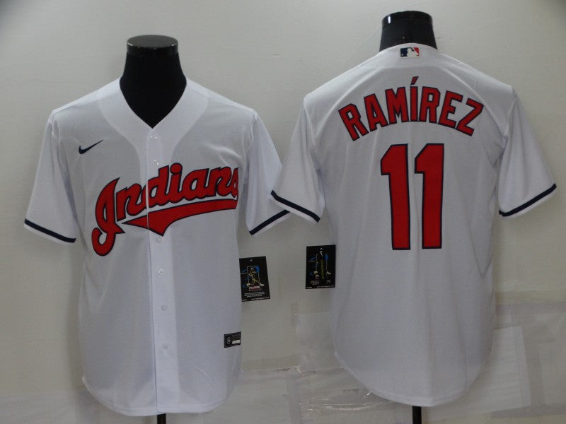 Men's Cleveland Guardians Jose Ramirez Nike White Replica Player Jerseys